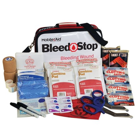 MOBILEAID BleedStop Double 100 Bleeding Wound Trauma First Aid Kit 32720